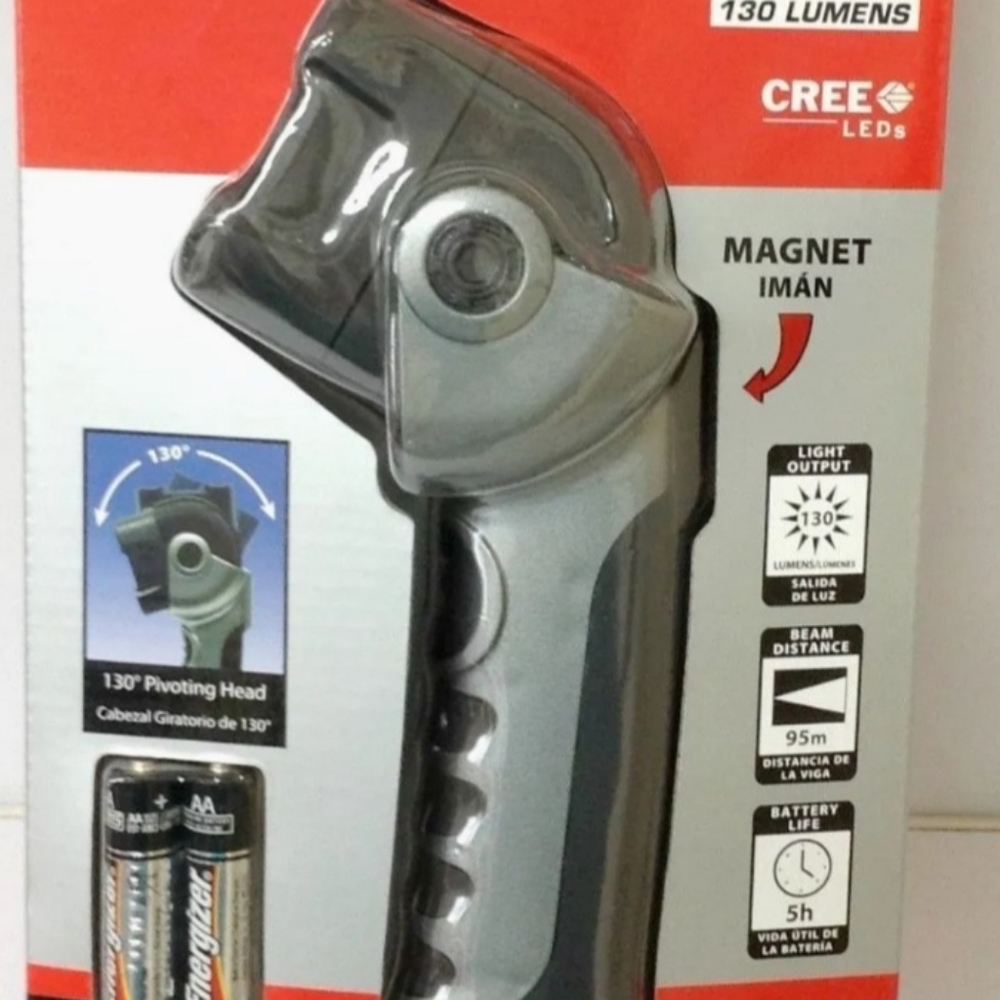 Brinkmann tuff max swivel LED work light flashinght with magnet base